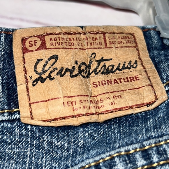 Levi Strauss stretch low rise bootcut MISSES 12M lived in blue jeans - Picture 6 of 9